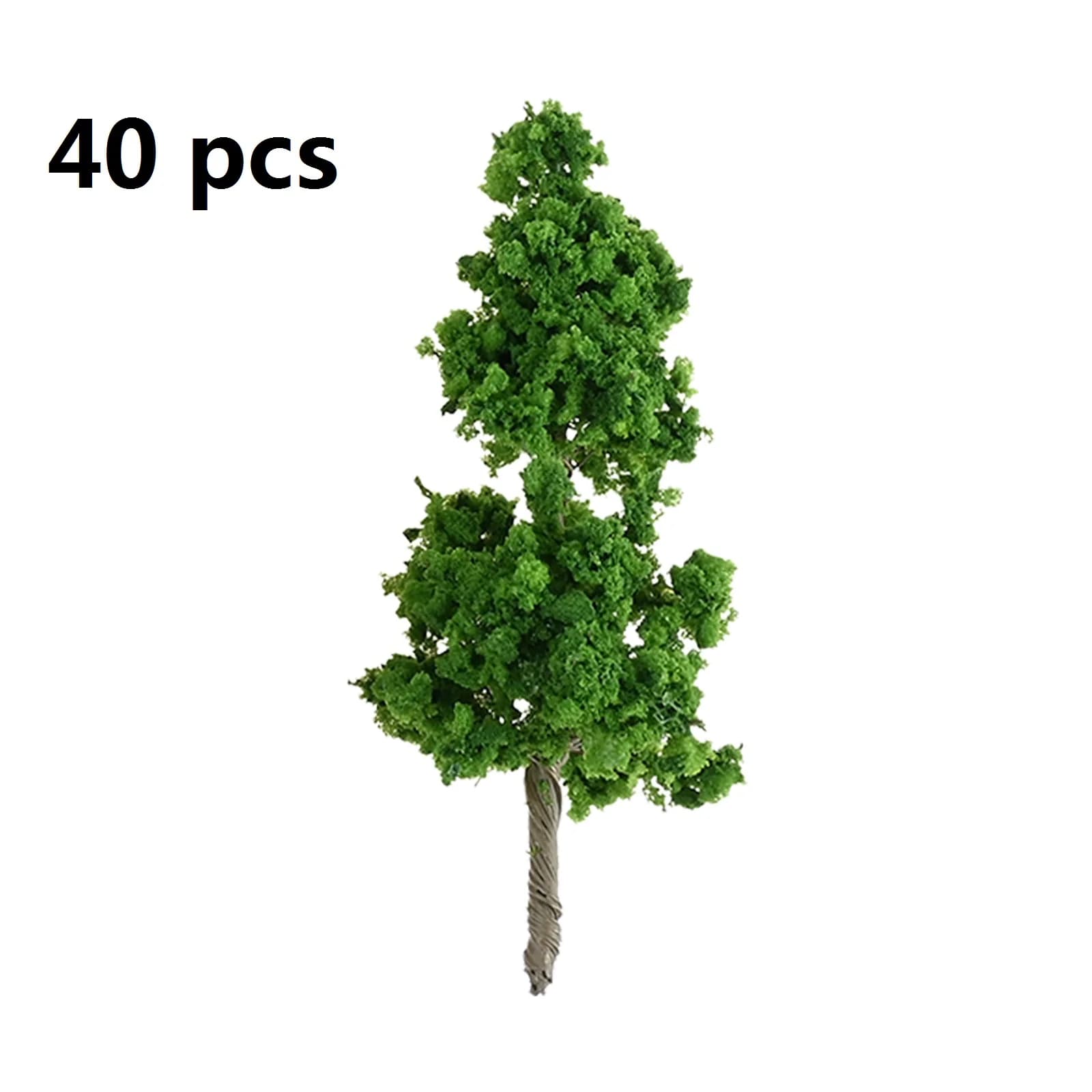 40 pz Mini Alberi Artificiali 3.07 Pollici/7.8 cm Piante 3D Ferrovia FAI DA TE Paesaggio Architettonico Paesaggio Micro Paesaggio Sabbia Tavolo Decor casa