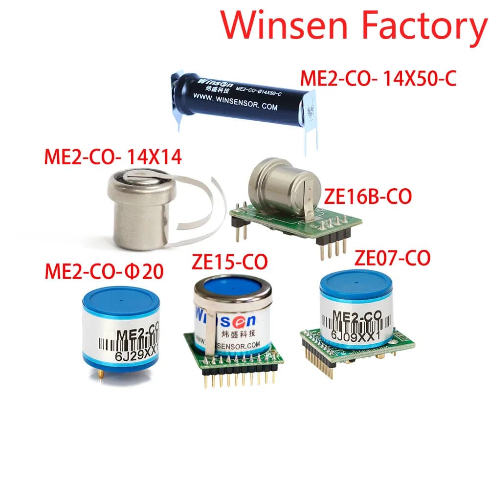 2 pezzi Winsen ZE07-CO/ZE15-CO/ZE16B-CO/ZE19-CO moduli sensore CO monossido di carbonio civile