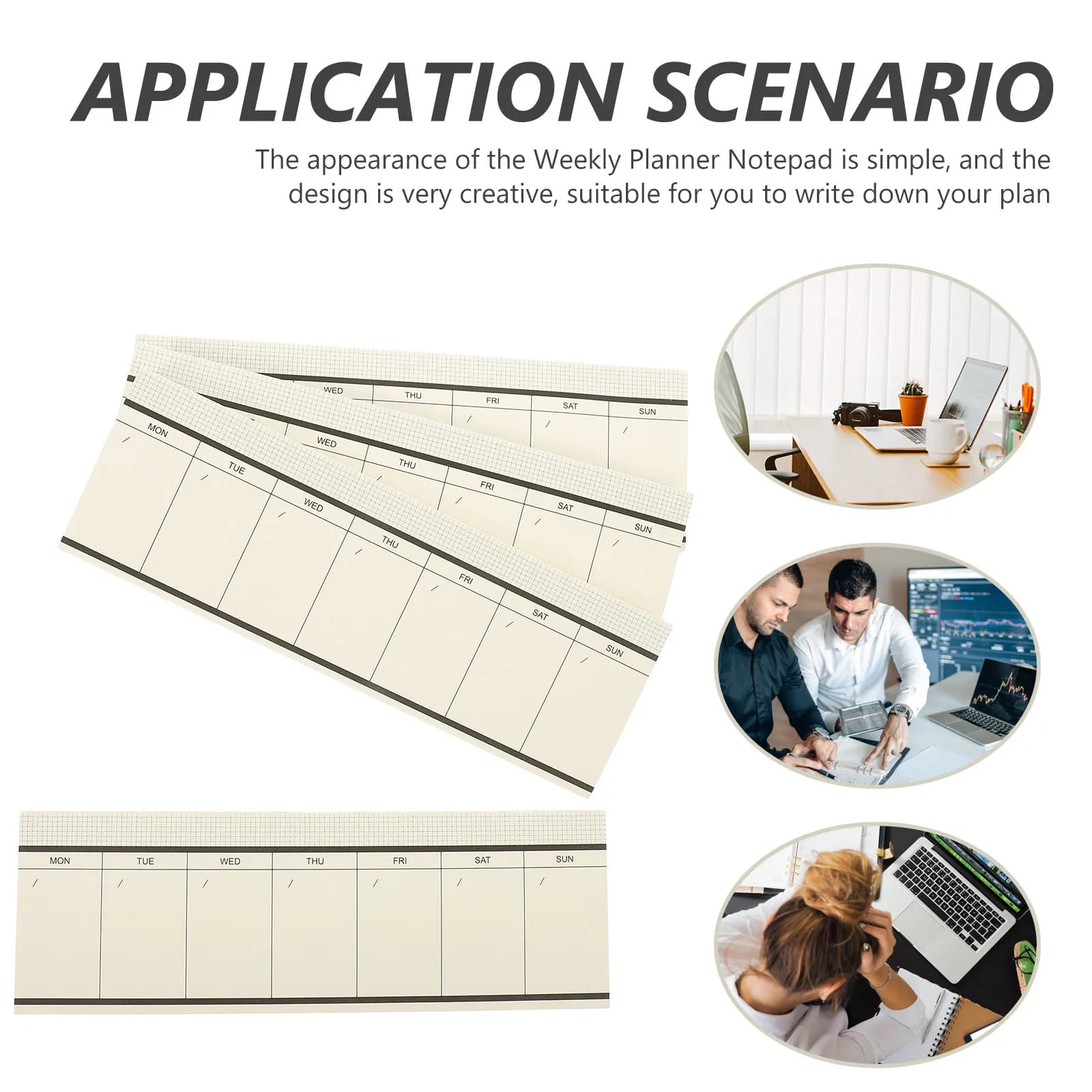 Notebook Planner Journal Halloween Christmas Fountain Pen Friendly Paper Desktop Weekly Planner Home Office Organization 4PCS