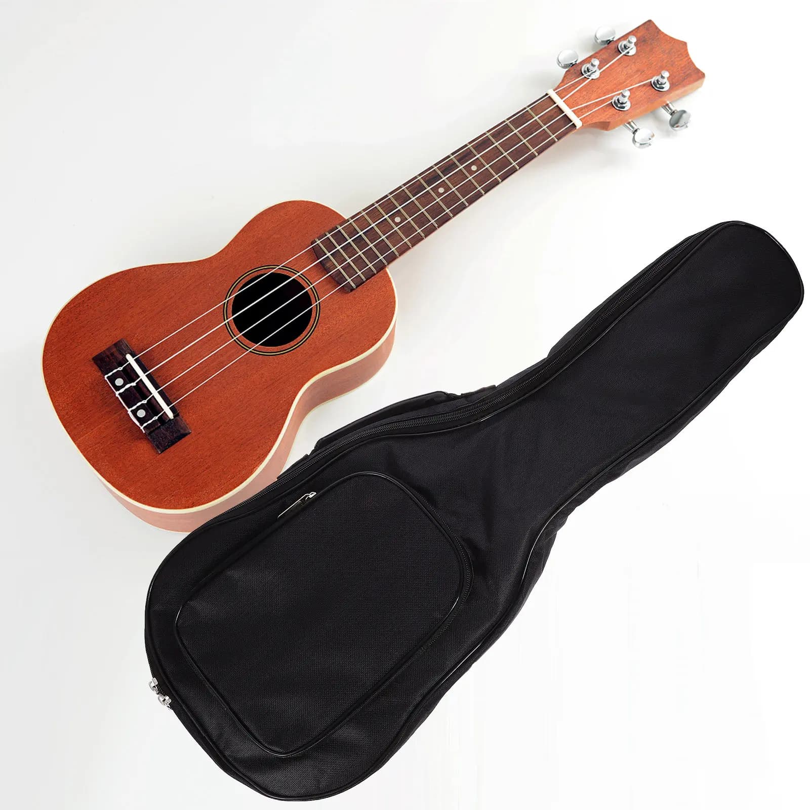 Borsa per il trasporto dell'ukulele, 1 pezzo, cuciture rinforzate, tracolla regolabile traspirante per l'uso quotidiano, custodia per il trasporto e la conservazione domestica