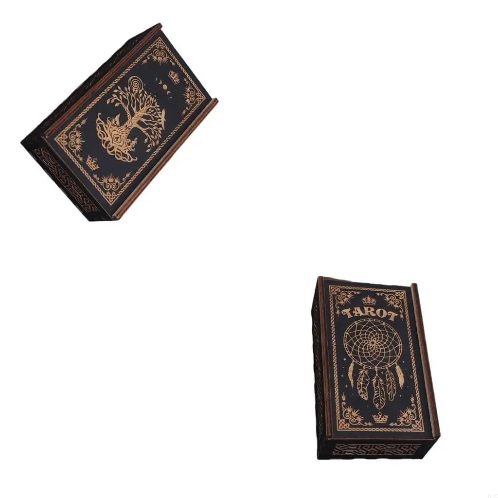 Push Pull Tarots Card Storage Box Tarots Card Storage Case Portable Card Container Astrology Box Enduring