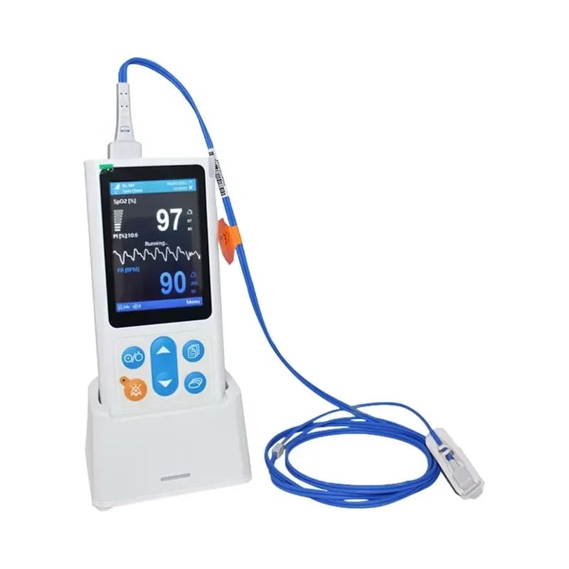 Amydi-med Family Healthcare Handheld Digital Oximetro Oxi Meter Oximete Spo2 LCD Smart Tongue Clip and Ear Clip Pulse