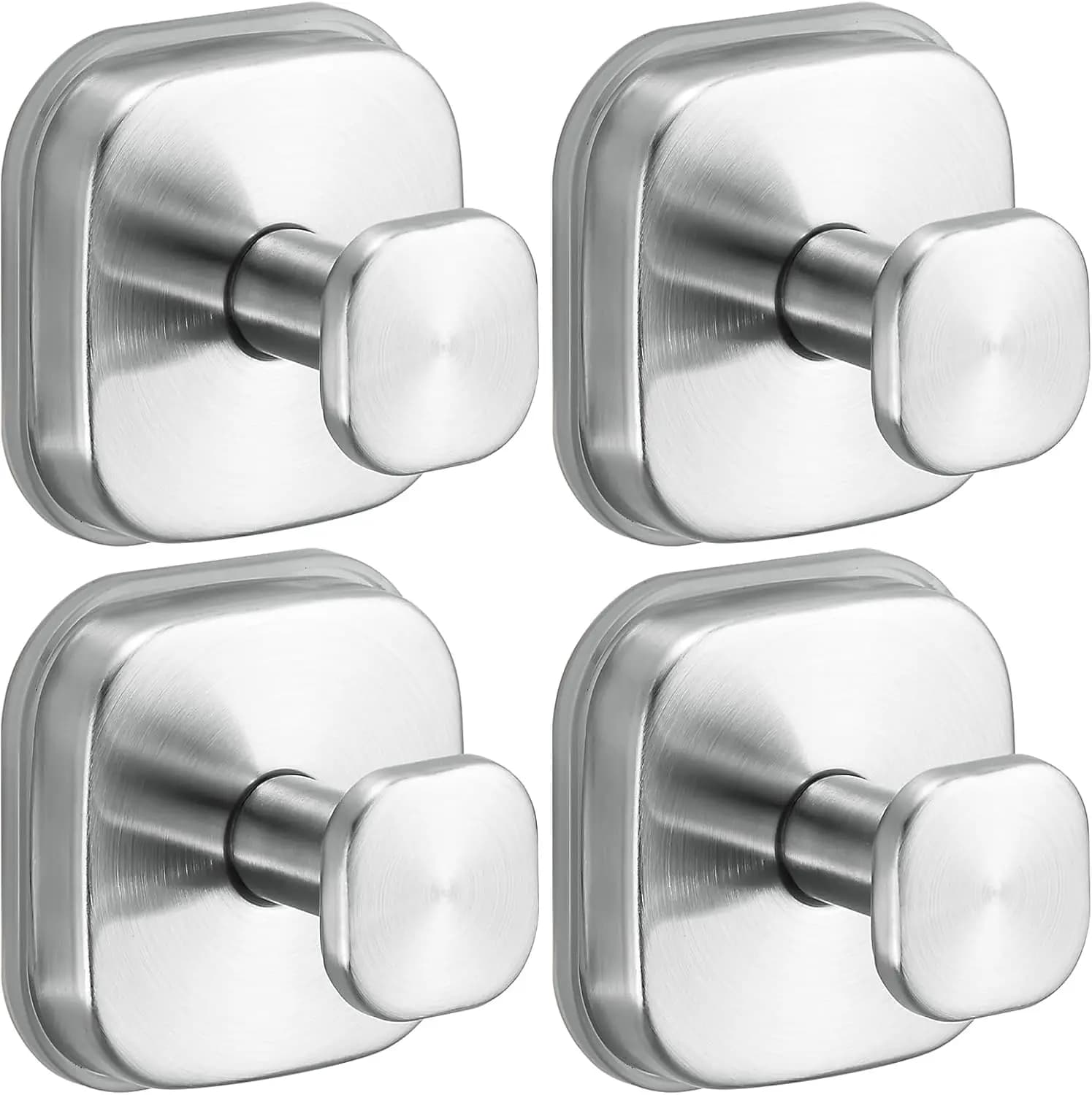 Ganci a ventosa per doccia - Ganci riutilizzabili per asciugamani, accappatoi e spugne - Montaggio senza foratura su cucina, pareti, metallo, vetro