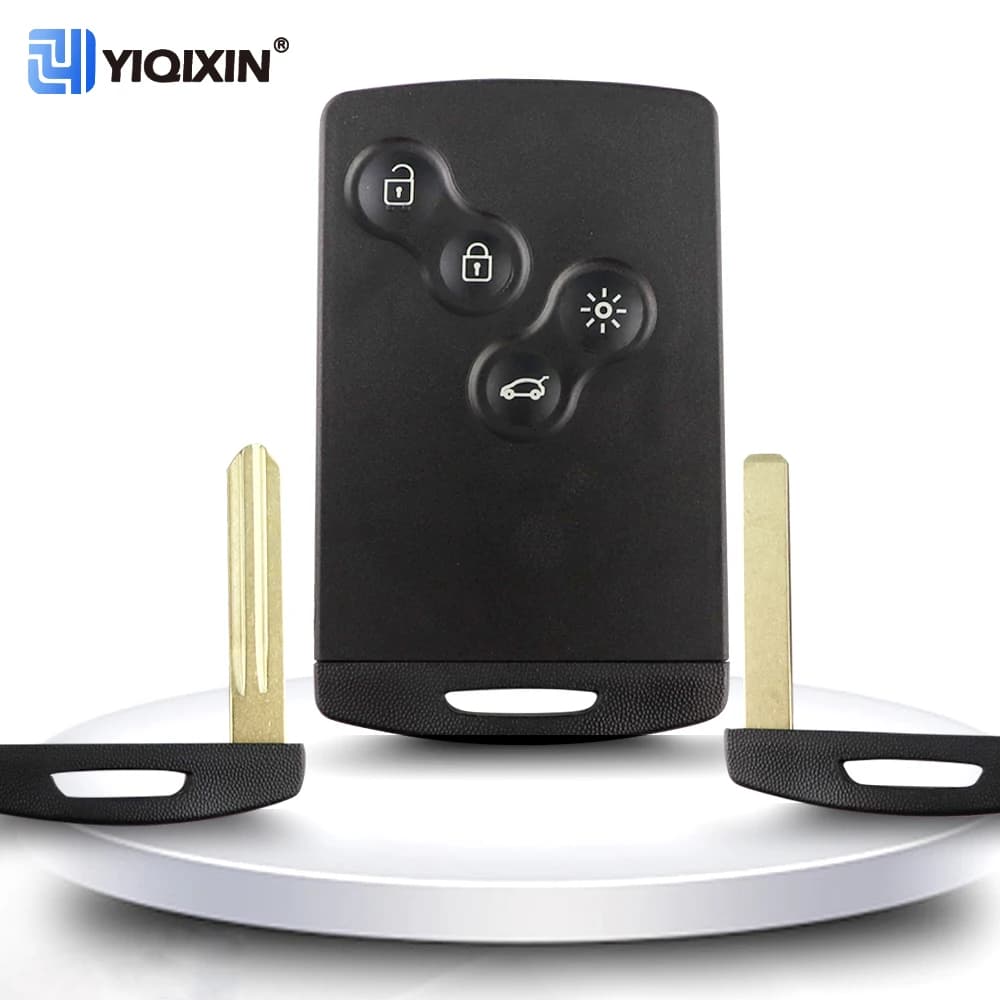 YIQIXIN 4 Bottoni Chiave A Distanza Dell'automobile Borsette Per Renault Clio Megane Laguna Koleos Fluence Scenic Captur Duster Smart Card Fob No Logo