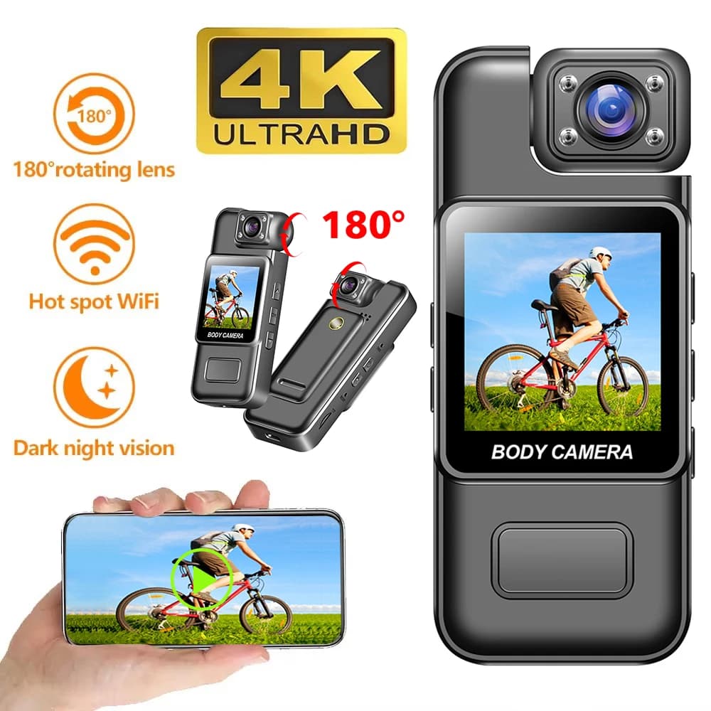 64GB 4K 30fps Action Camera Palmare Outdoor sports camera with Ultra HD Night Shot recorder for outdoor cycling