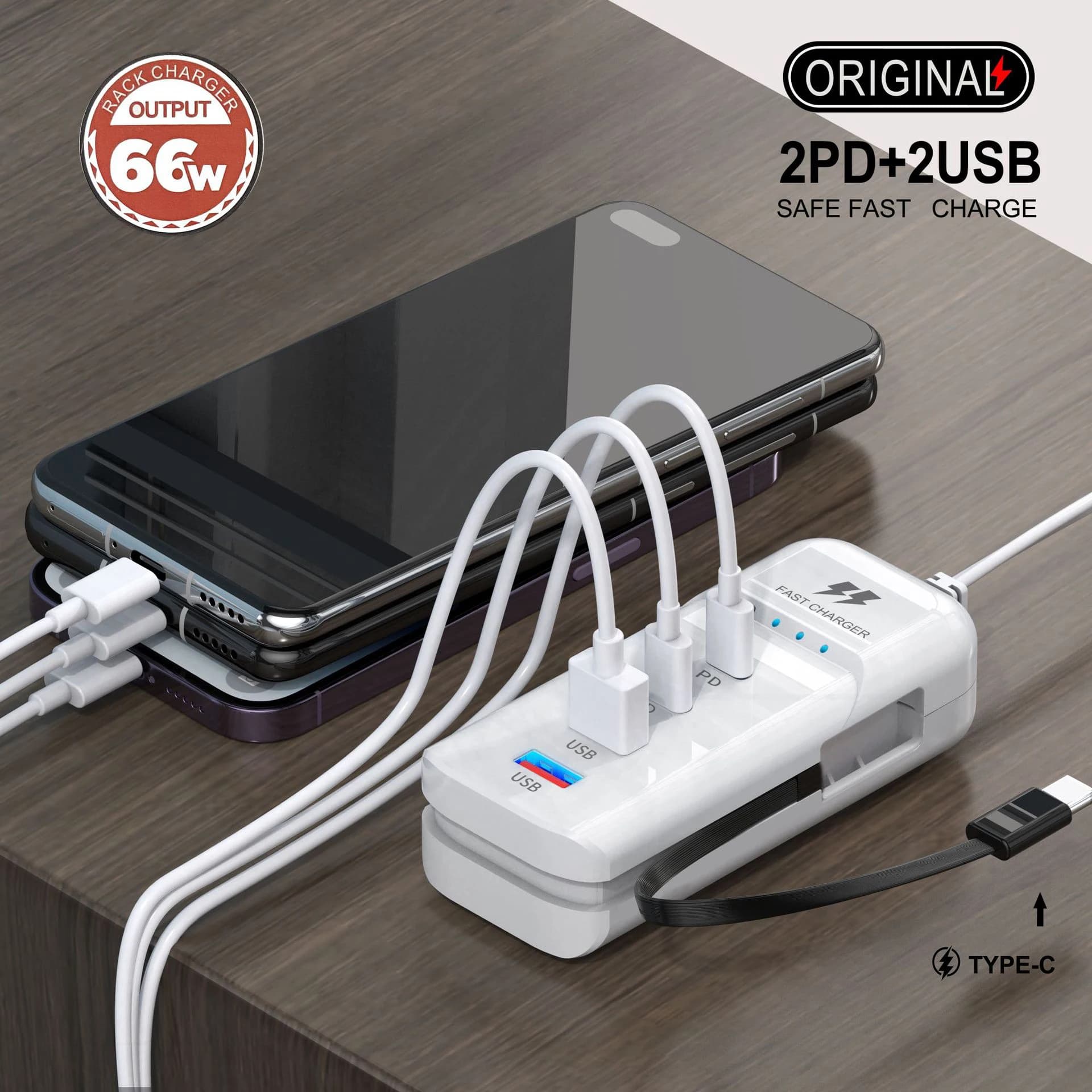 USB Charger PD Type C Quick Charging Charger from Wall Multiport USB Hub Adapter for Cell Phones Plug EU/US Fast USB Charger Type C