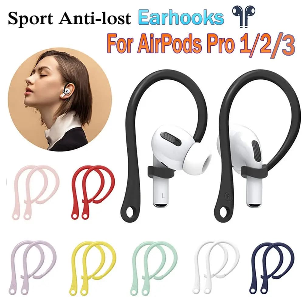 Protector Sports Protective Ear Hook supporti per auricolari ganci Anti-perso in Silicone ganci sicuri per Apple AirPods 1 2 3 Pro