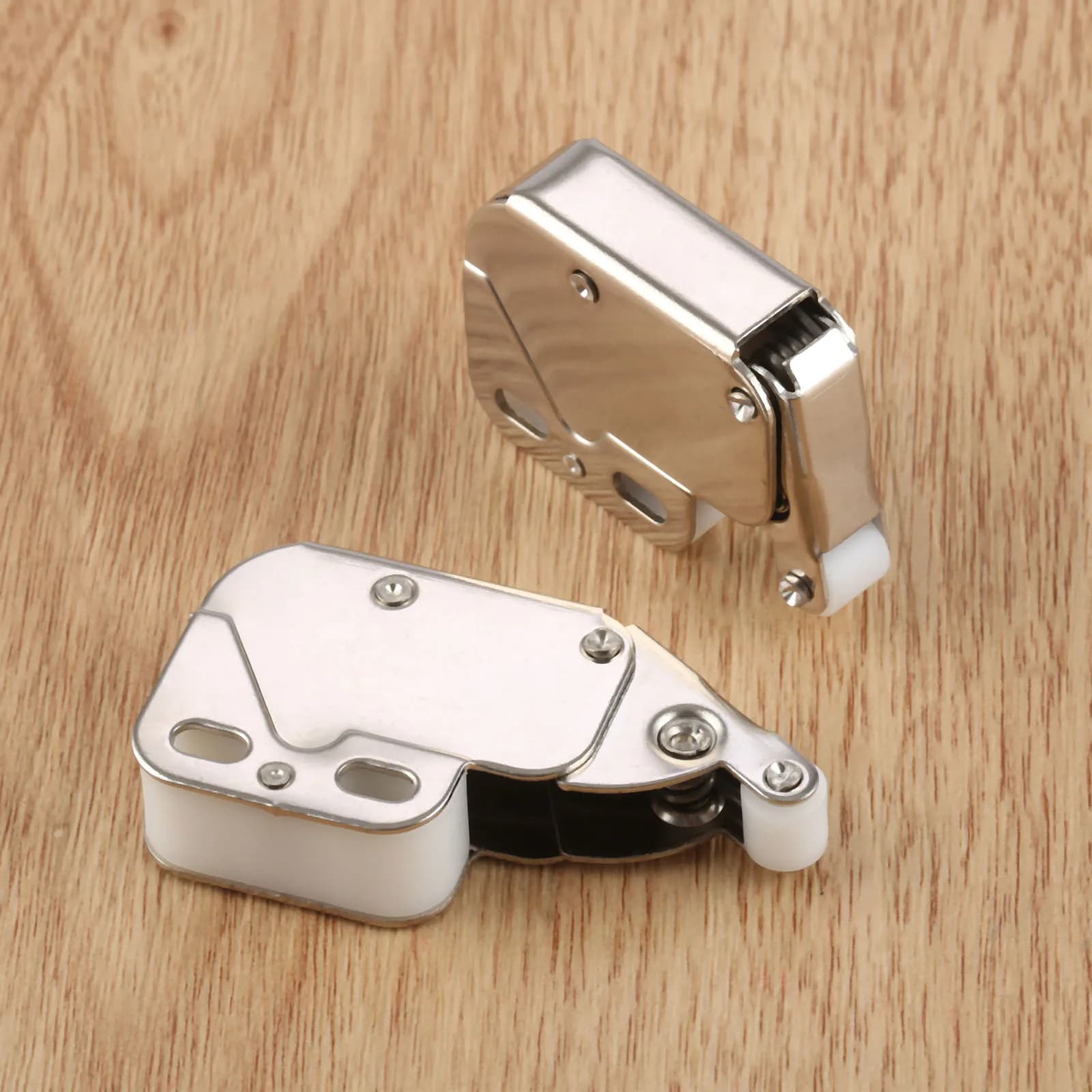DRELD 2Pcs Mini Push Catch Latch armadi serratura mobili serratura di sicurezza Caravan camper armadio porte Push Touch Release Latch