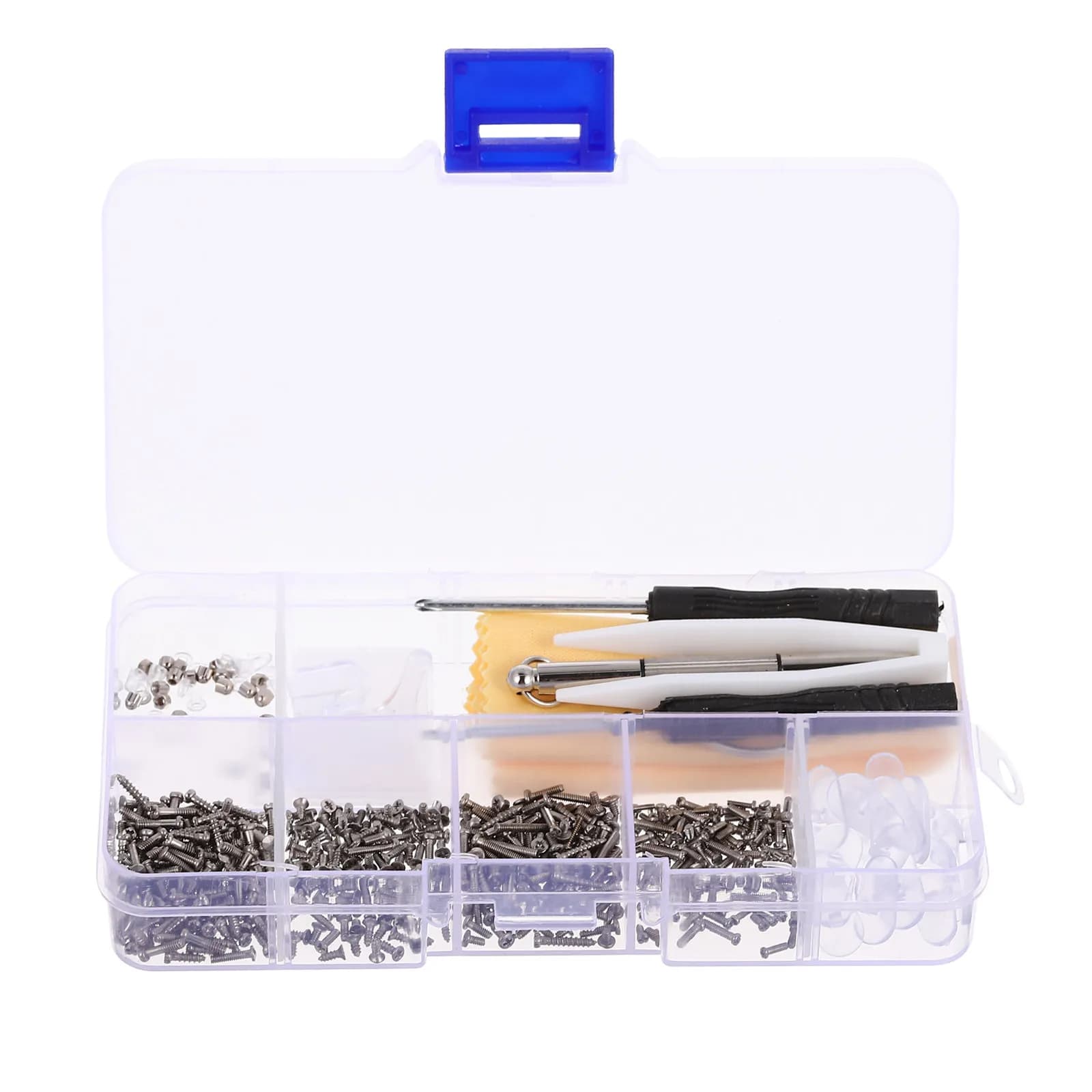 Viti di Ricambio per Occhiali da Sole e da Vista, Kit di Riparazione con Mini Cacciaviti