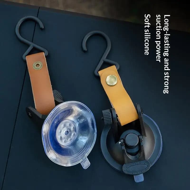 New 4 Pcs Car Tent Suction Cups Outdoor Camping Rope Powerful Suction Cup Buckle Side Tarps Tent Suckers Anchor Securing Hook