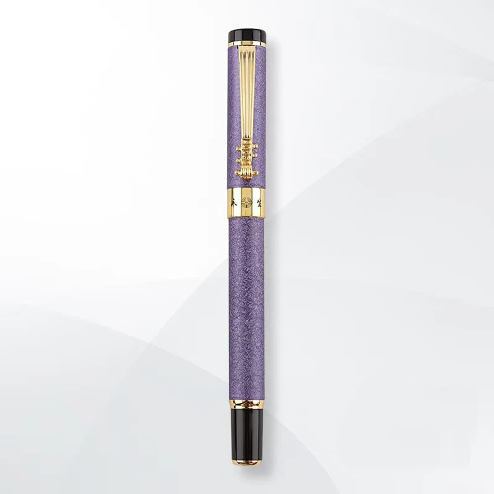 0.5mm Fine Nib Fountain Pen Black Metal Calligraphy Writing Gift Quality Ink Pen for Business And Office