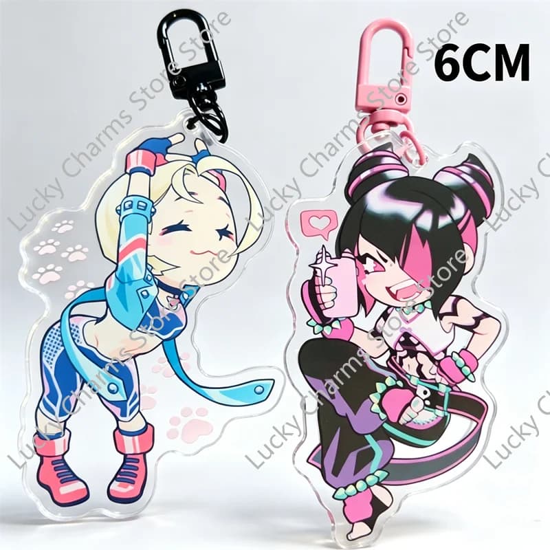 Cute Sport Fighting Lady Acrylic Charm Lightweight Backpack Ornament Daily Bag Accessory Fans Collection Gift