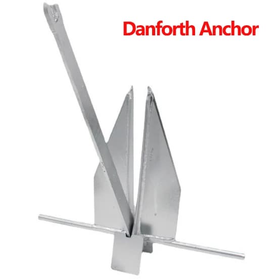 Ancora Danforth in Acciaio al Carbonio Multimodello per Barche e Yacht, Leggera, con Eccellente Presa e Facile da Riporre
