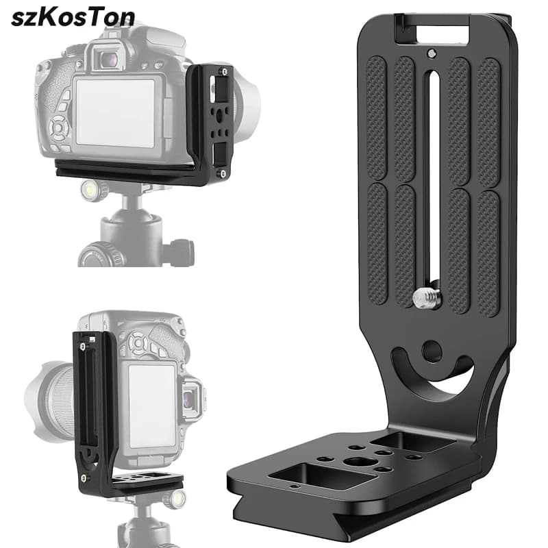 Vertical Shot L Plate Dslr Camera Quick Release L Plate Mount staffa per Canon Nikon Sony Camera Arca Swiss treppiede testa a sfera