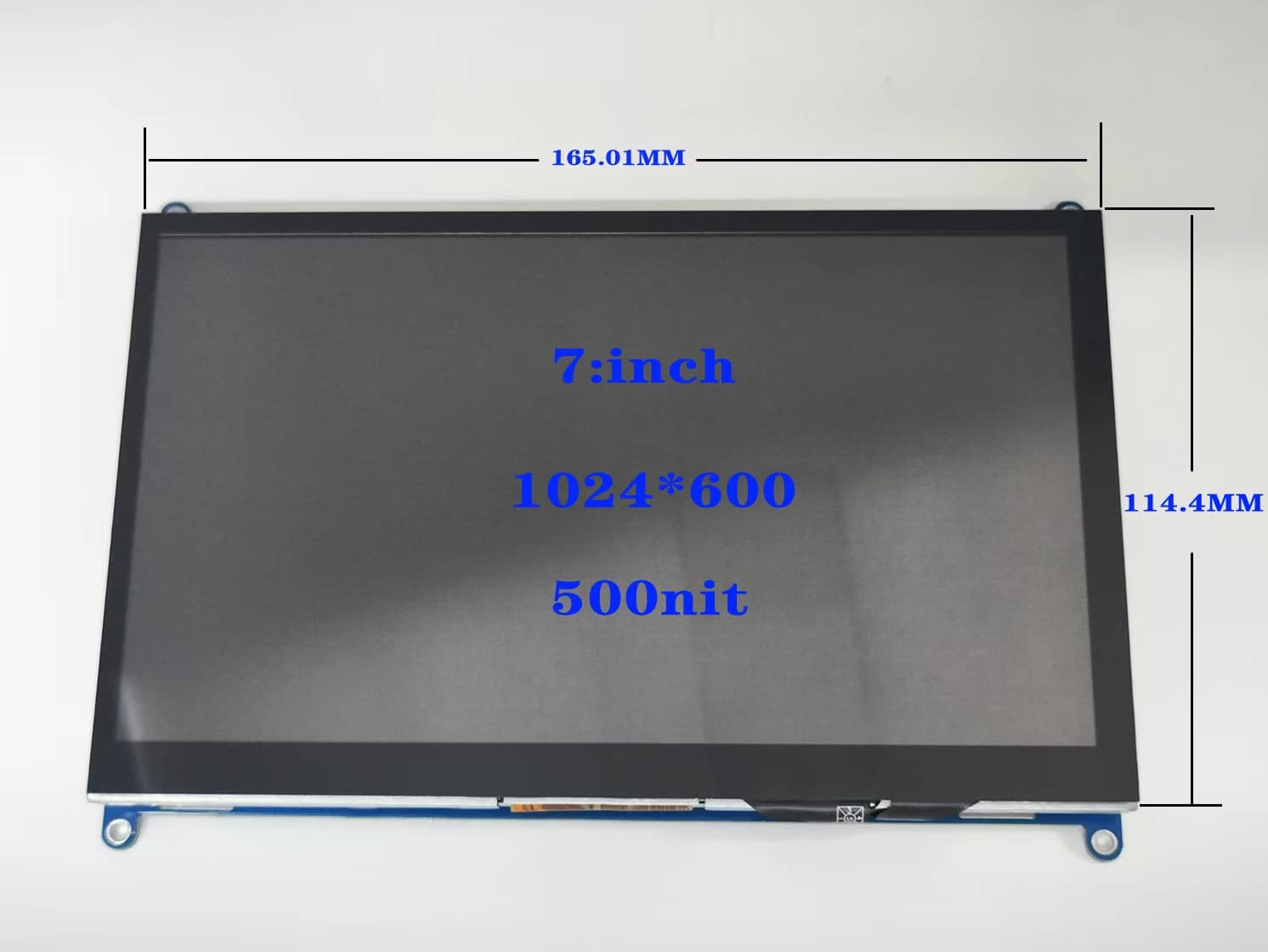 7-inch Raspberry Pi Monitor 4/3/2/B/B+/A+ 1024x600 IPS 5-point capacitive HDMI Display Free for Win 7/8/10