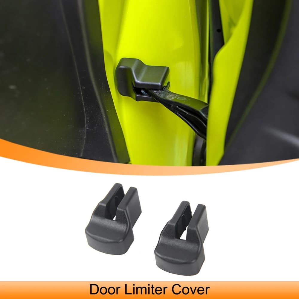 Protezione della copertura del limitatore della porta per Suzuki Jimny JB64 JB74 2019-2024 Portellone posteriore Fermaporta Custodia incernierata Accessori interni auto