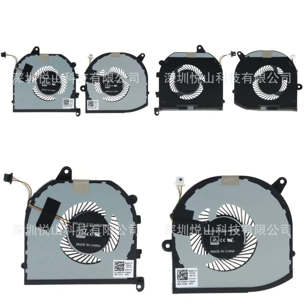 Ventola di Raffreddamento ad Alte Prestazioni per Dell XPS 15 9570 7590 Precision 5530 P56F002, Parte di Ricambio per Laptop Compatibile con Gaming