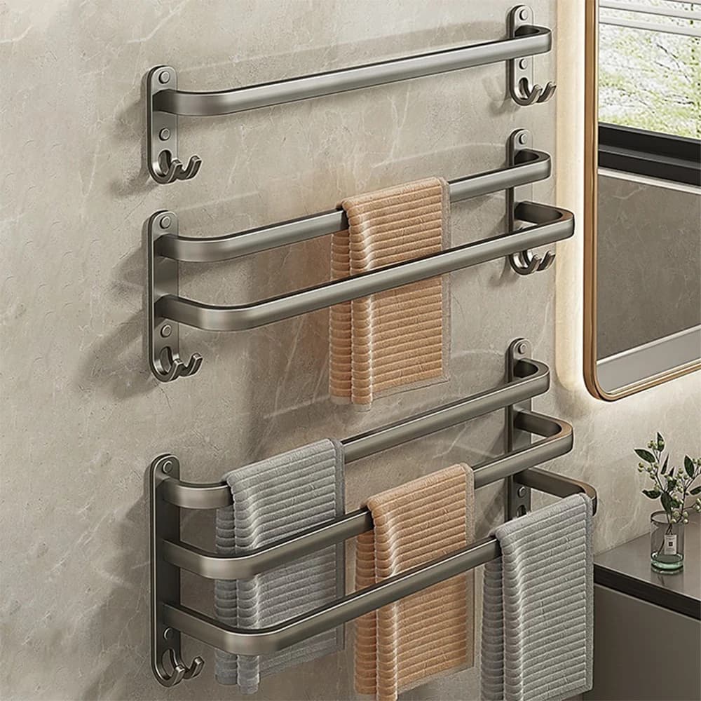 Bathroom towel rack Bathroom towel wash basin Wall mounting, towel rack Aluminum towel rack