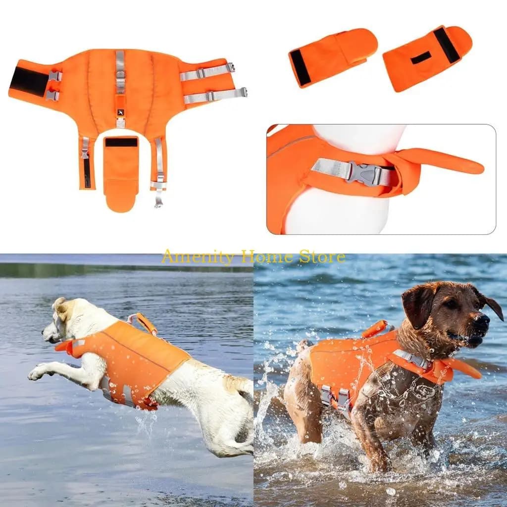 F26C Dog Lift Sumping Summing Summing con costume da bagno con gilet salvataggio per cani per cani per piscina.