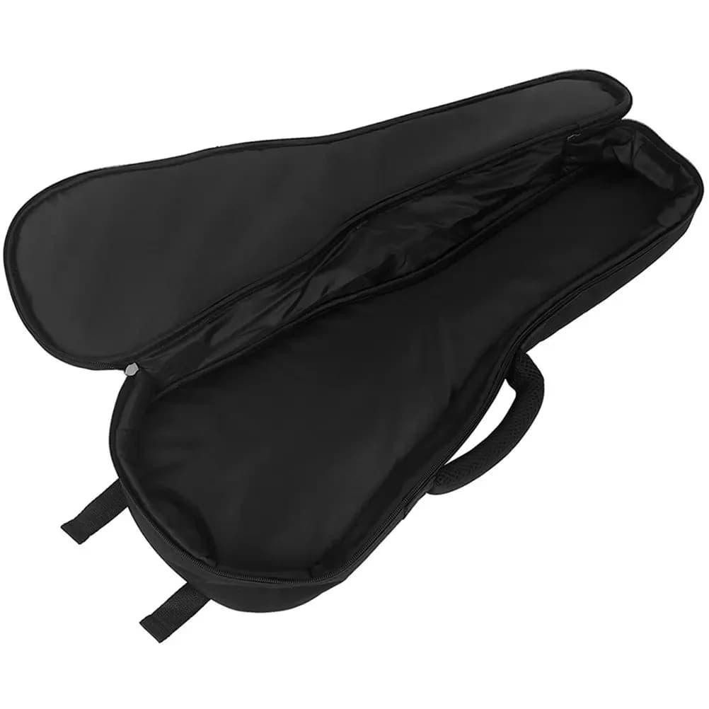 Custodia per Ukulele da 23 Pollici in Robusto Tessuto Oxford, Borsa da Trasporto Antispruzzo con Tasca Laterale Trasparente, Custodia per Strumento Musicale