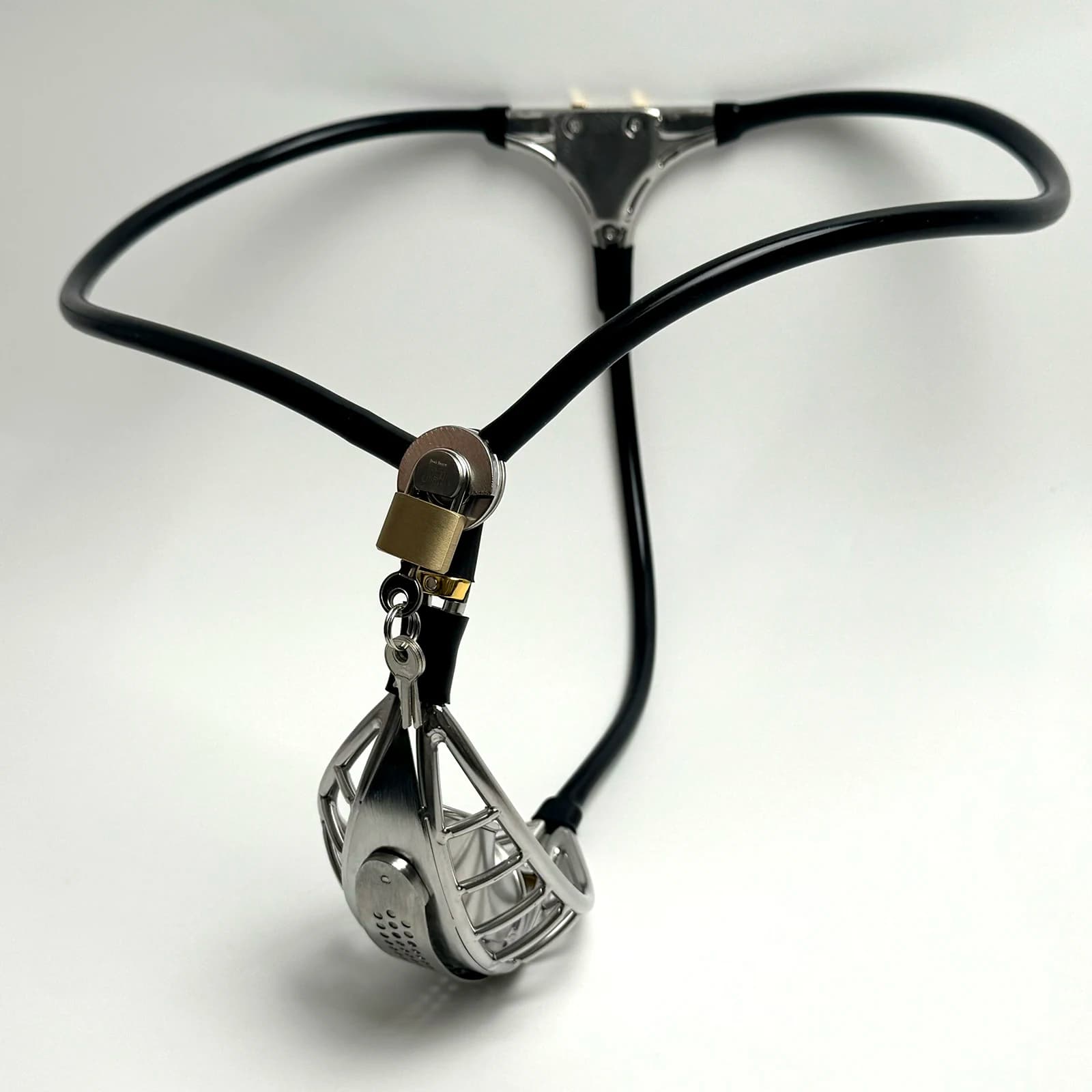 Invisibile maschile in acciaio inossidabile cintura di castità dispositivo biancheria intima blocco anelli del pene BDSM Bondage giocattoli erotici del sesso per gli uomini
