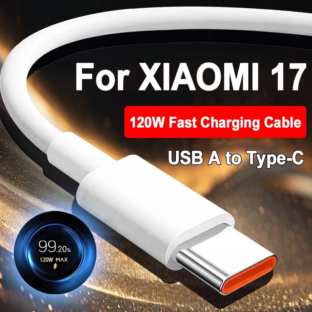 Per Xiaomi 120W Cavo di Ricarica Veloce USB A Tipo C Data Dable Per Xiaomi 17 16 15 14 13 Pro Ultra Lite Redmi Accessori Del Telefono