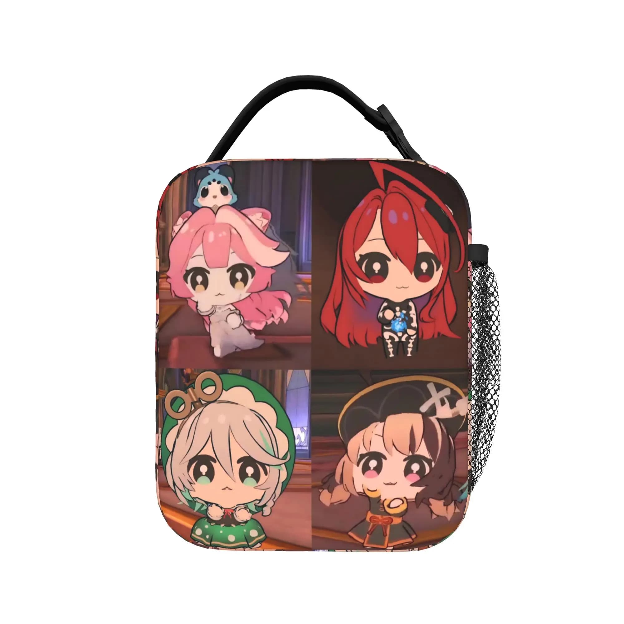 Trickcal C-Chibi Go Games Borsa termica per il pranzo per il lavoro, contenitore portatile per alimenti, borsa termica per uomo e donna