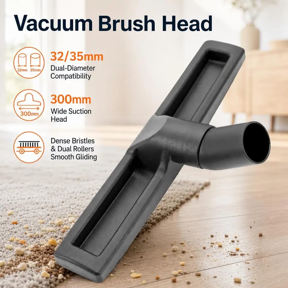 Vacuum Cleaner Brush Head 32mm/35mm Inner Diameter Floor Brush Suction Nozzle Replacement For V6 V7 V8 V10 Vacuum Cleaner