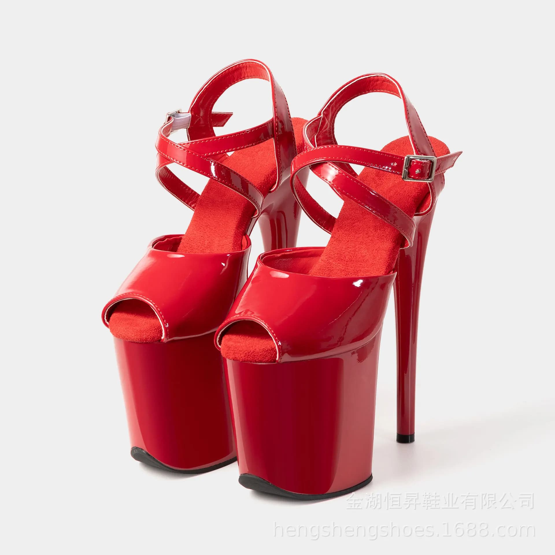 20CM Ultra High Platform Heels Women Sexy Stilettos Clear Sole Pole Dance Night Club Fashion Runway Sandals Shoes