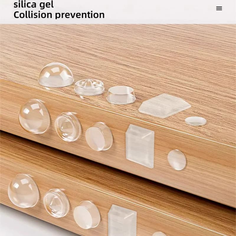 3329/3441 Door Handle Anti-collision Pad Silicone Sticker Refrigerator Door Stop Wall Sticker Particle Protector Mute Buffer