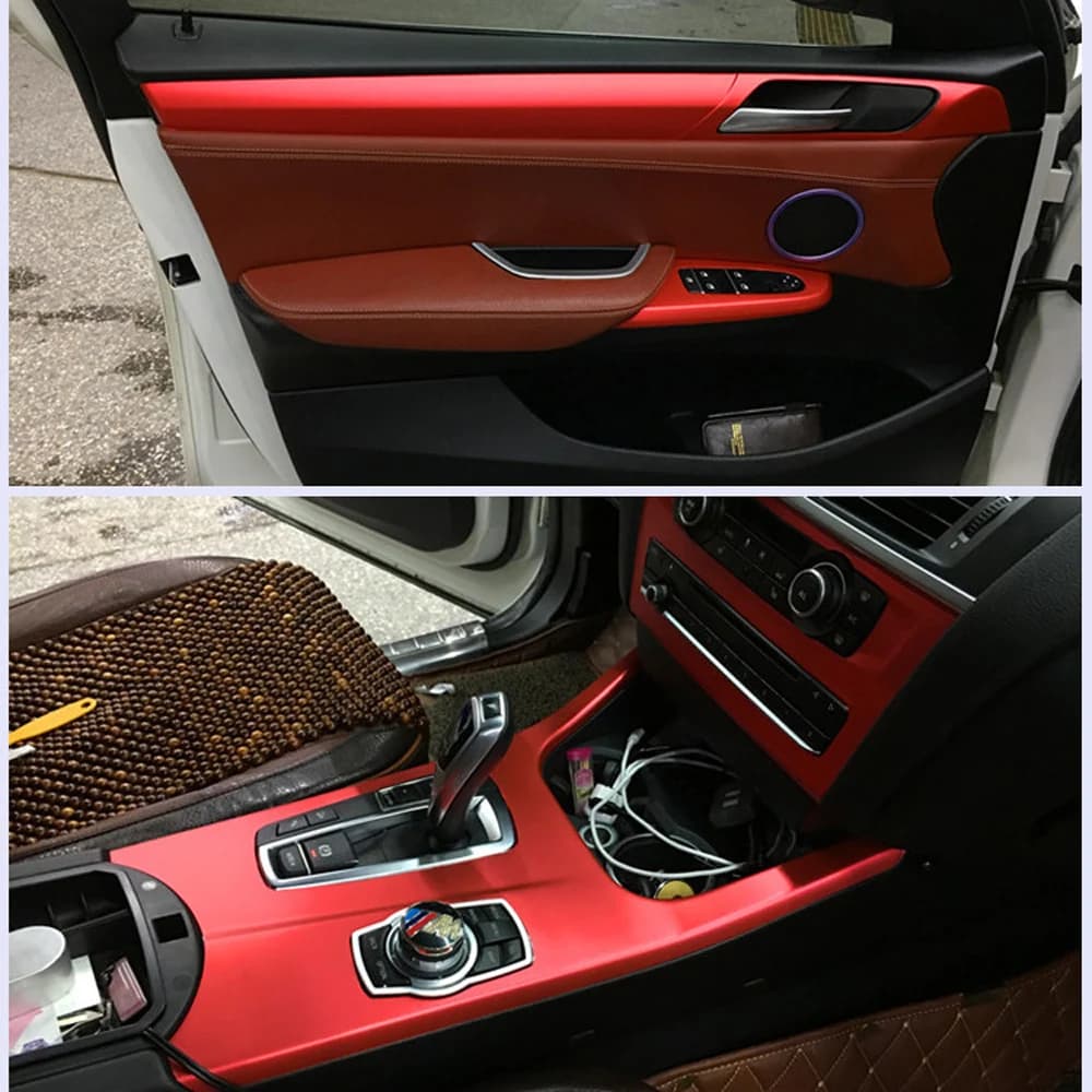 Per BMW X3 X4 F25 F26 2011-2017 Adesivi in Fibra di Carbonio per Pannello di Controllo Centrale e Maniglie Porte, Accessori per Styling Auto