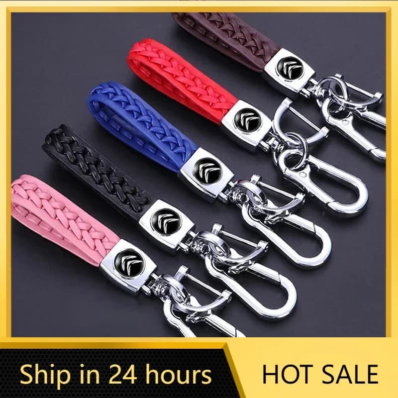Car Sticker Car Keychain Key Ring Buckle Holder For Citroen Xsara DS3 C3 C4 C2 C5 C1 Berlingo Jumper Picasso C4L Saxo DS4 DS5 Ac