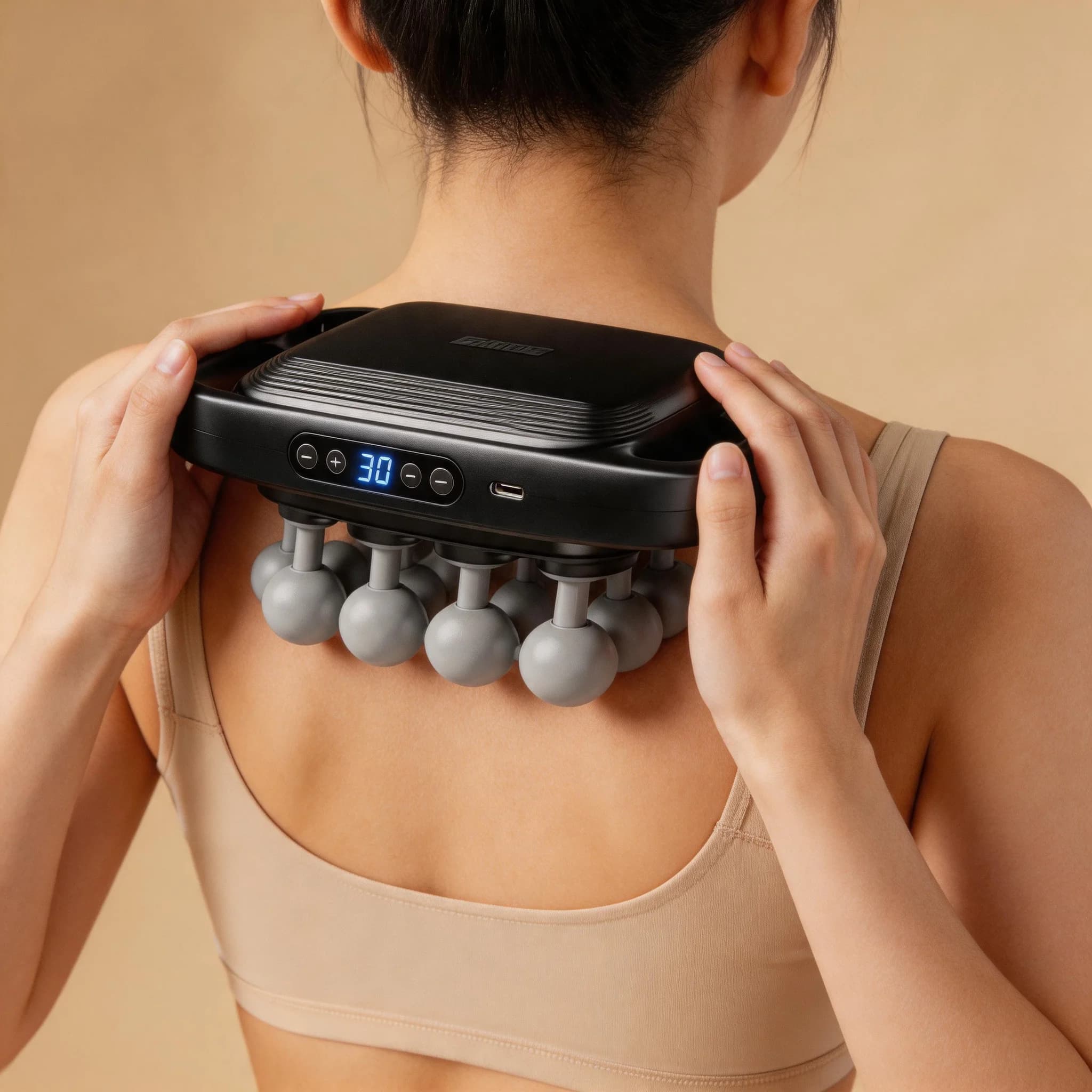 JianYouCare 16 Heads Massager Gun Full Coverage Massage High-Frequency Vibration Muscle Relaxtion relieve Fatigue BODYSHAPING