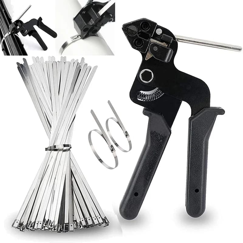 Pinze per fascette per cavi in acciaio inossidabile Utensili per fascette per cavi autobloccanti in acciaio inossidabile Fascette per cavi Utensile manuale per taglio a taglio manuale