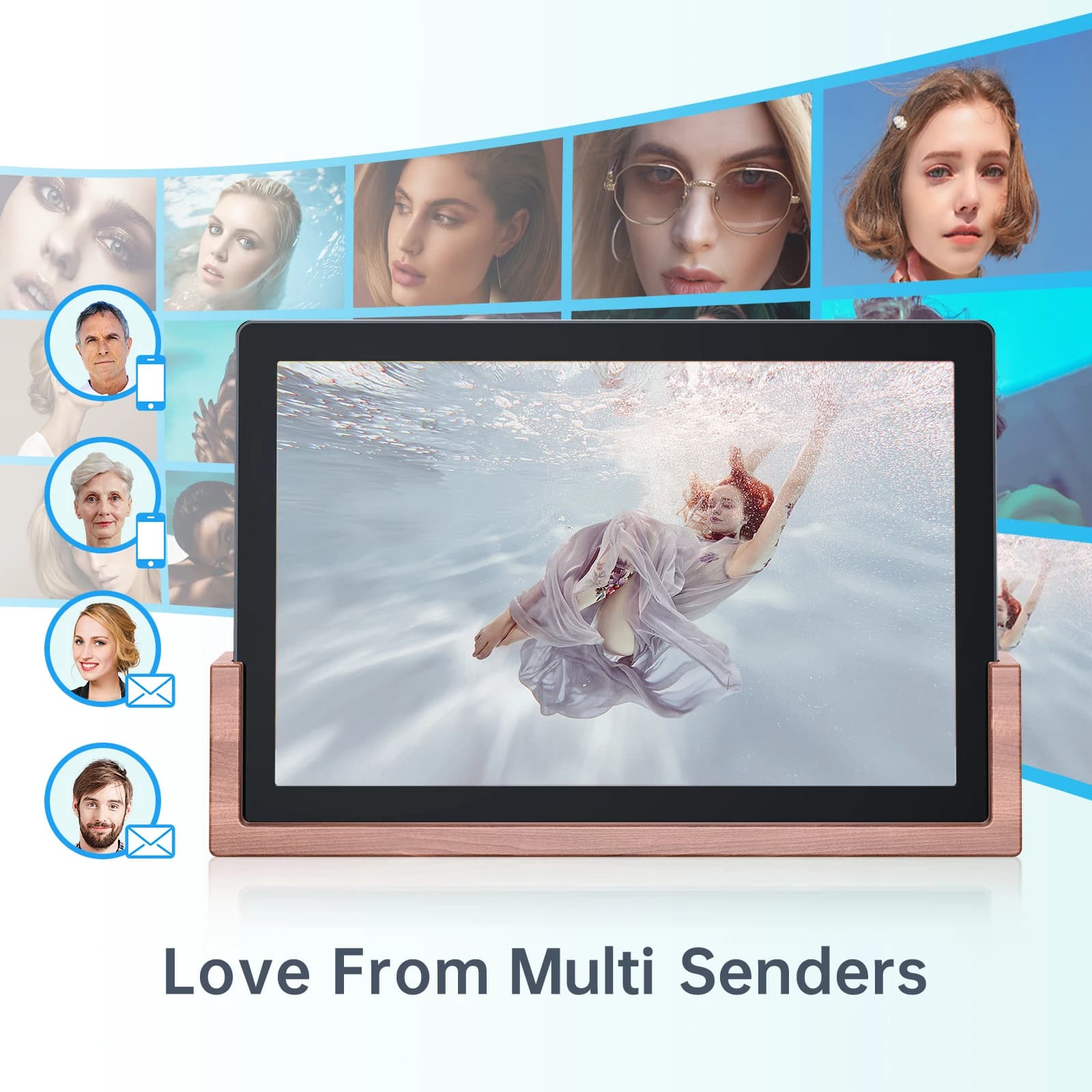 Smart WiFi Picture Video Android Digital Photo Frame Chinese 10 Inch Utra Thin Pad