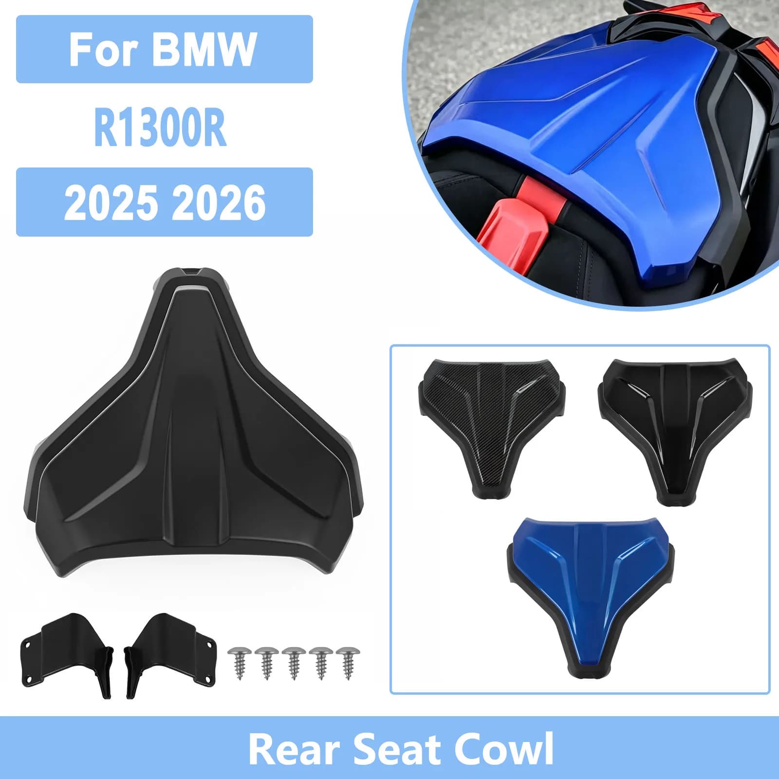 Motorcycle Rear Seat Cowl Fairing For BMW R1300R R1300RS 2025 2026 R1300 R RS Passenger Pillion Cover Replacement Accessories