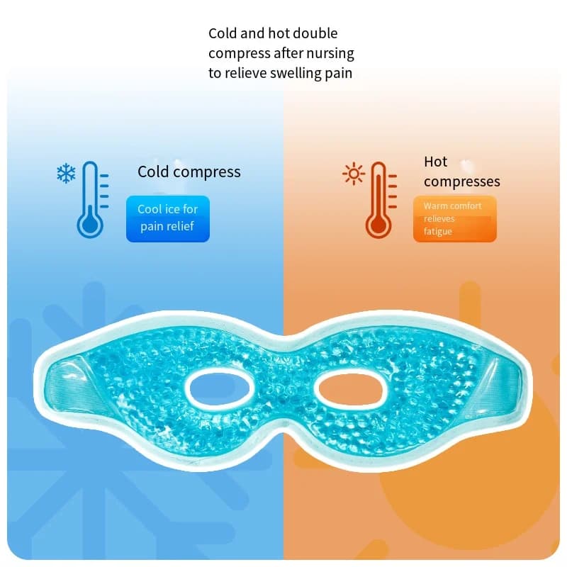 Set Maschera Gel Rinfrescante per Occhi, Maschere per Dormire con Impacco di Ghiaccio, Strumenti di Bellezza e Salute, Anti Occhiaie e Borse, Aiuto per il Sonno, Maschera Gel Rinfrescante