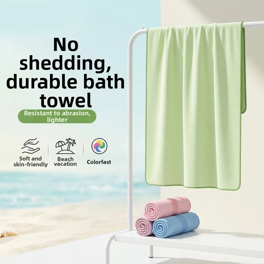 Cross-purpose Water Absorption Quick-dry Bath Towel Portable Lightweight Swimming Towel Microfiber Soft Hot Spring Bathrobe Gym