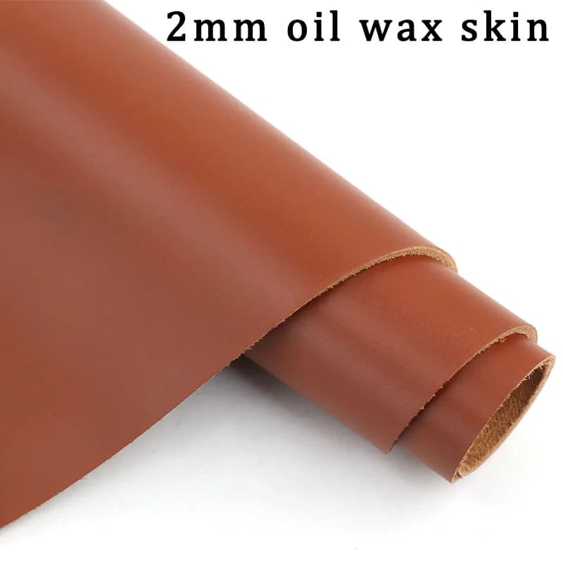 Pelle cerata olio da 2 mm, strato superiore in pelle, materiale in pelle di vacchetta, tappetino da scrivania rigido, tappetino per mouse, borsa per carte portafoglio, pelle fai da te fatta a mano
