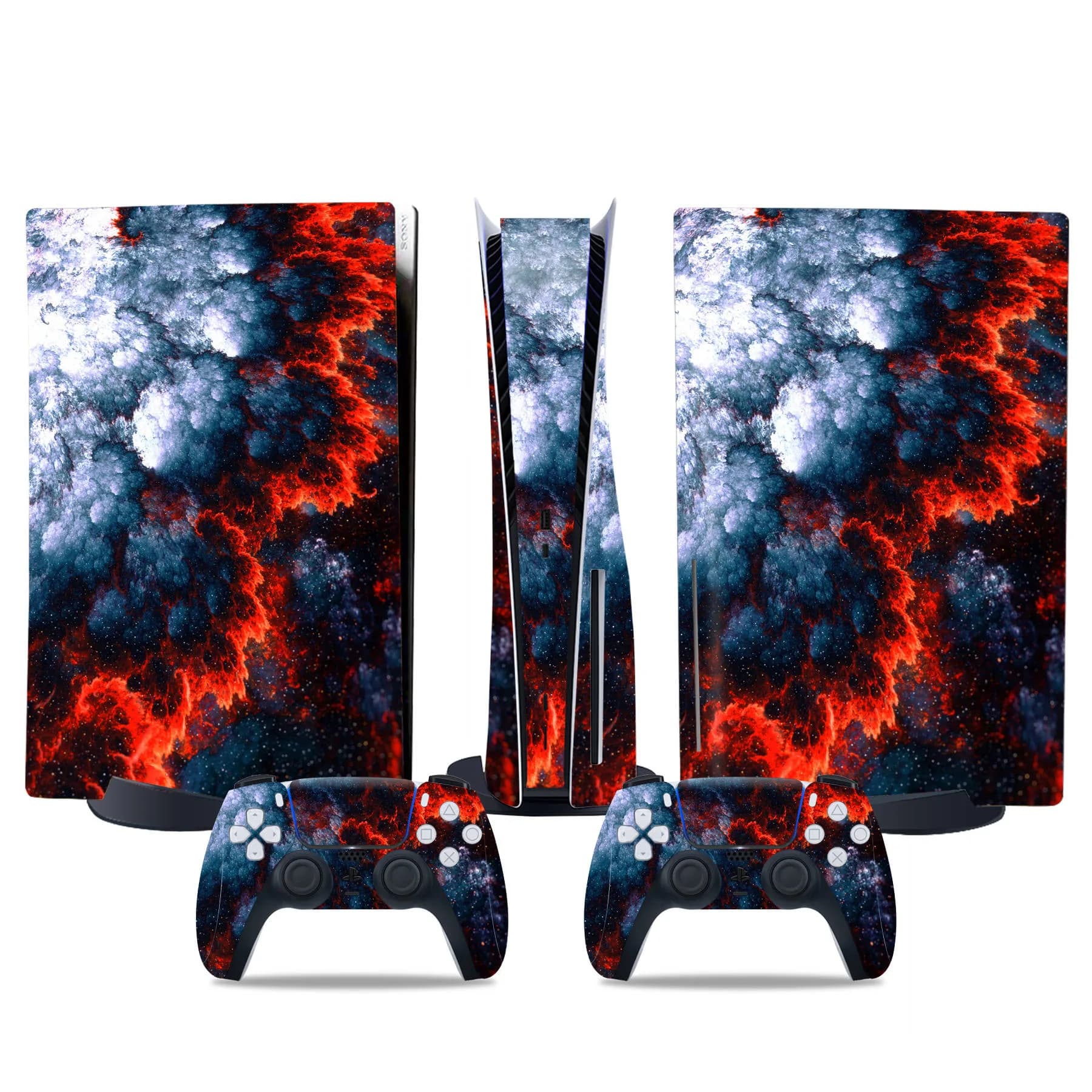 Cover personalizzata per accessori PS5, edizione standard con disco, logo, adesivo in vinile per console PS5 con disco.