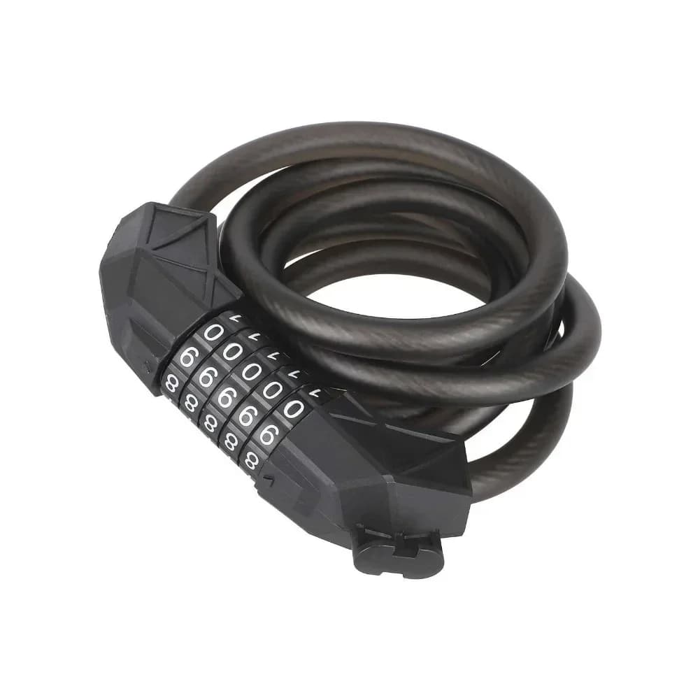 Lucchetto per Bicicletta Resistente, Serratura di Sicurezza per E-bike, Lucchetto a Cavo Nero Extra-Lungo in Acciaio