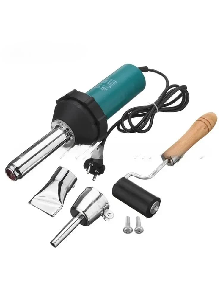 1080W 220V Plastic Hot Air Welding Gun Torch With Nozzle Roller Machine Heat Gun Kit Welder For Bumper PP PVC