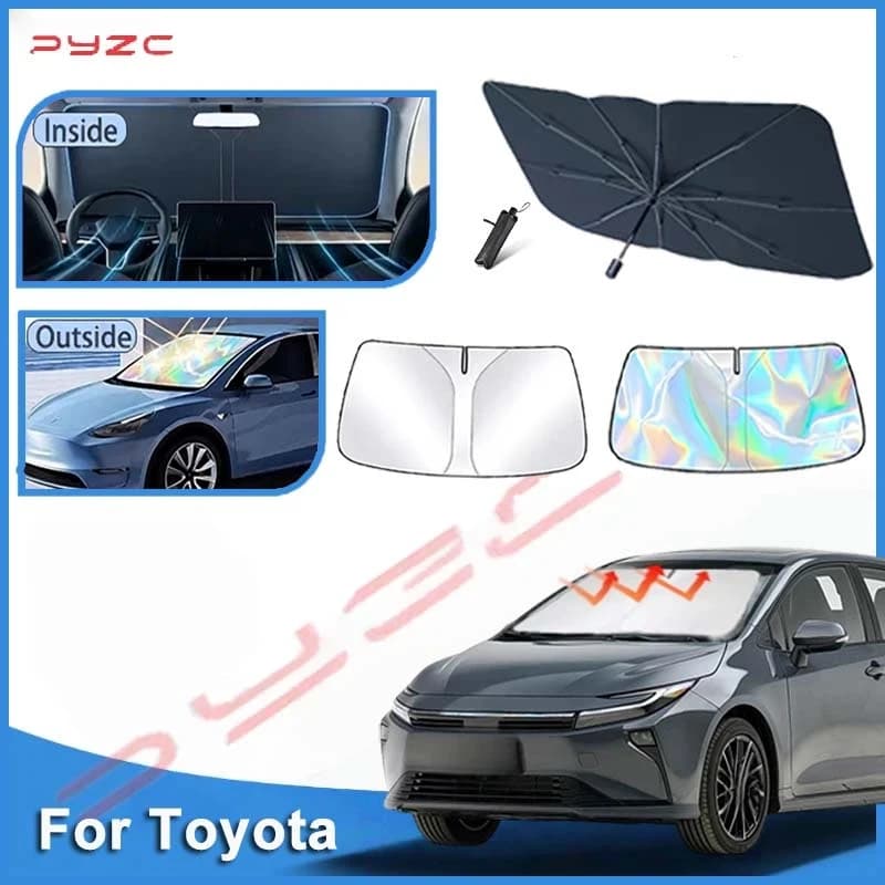Car Windshield Sun Shade Covers Visors Auto Front Window Sunscreen Parasol Coche For Toyota Corolla 2020 2021 2023 Sunshad