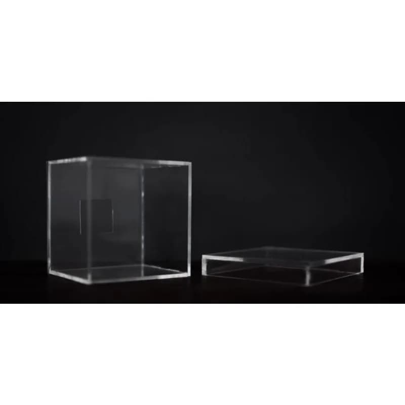 Agravity Box Trucco Magico Scatola Anti-Gravità Trasparente Non Solleva Pesi Illusione da Vicino Gimmick Mentalismo Mago