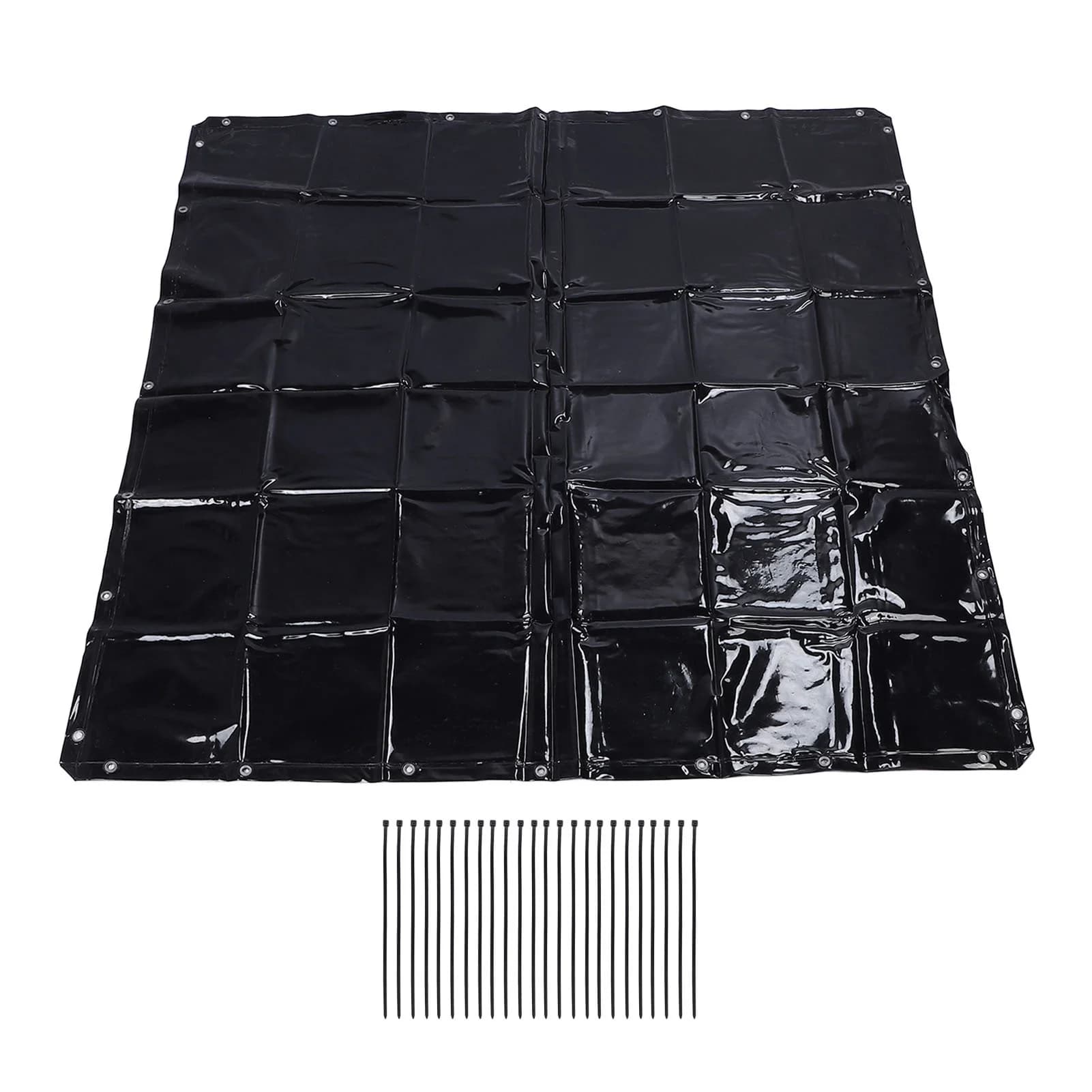Safety Welding Curtain 5.7 X 5.7ft 6 Level UV Resistant Hanging Welding Screen with Cable Ties for Workshop Industrial Use Dark