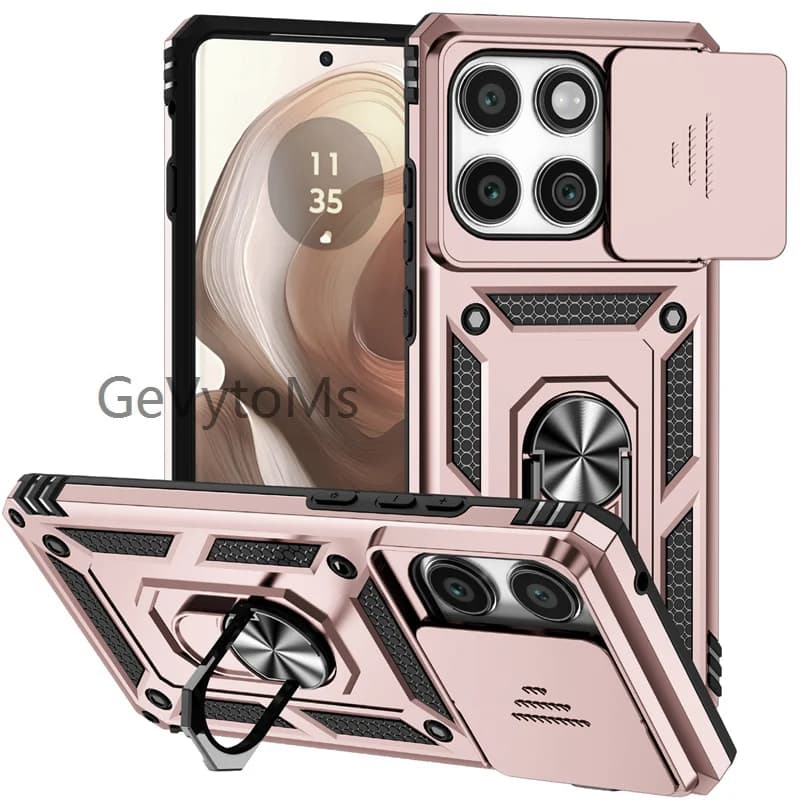 360° Ring Stand Case For Motorola Moto Edge 60 Pro Edge60pro Military Case Moto Edge 5G 2025 2024 2022 Camera Protect Back Cover