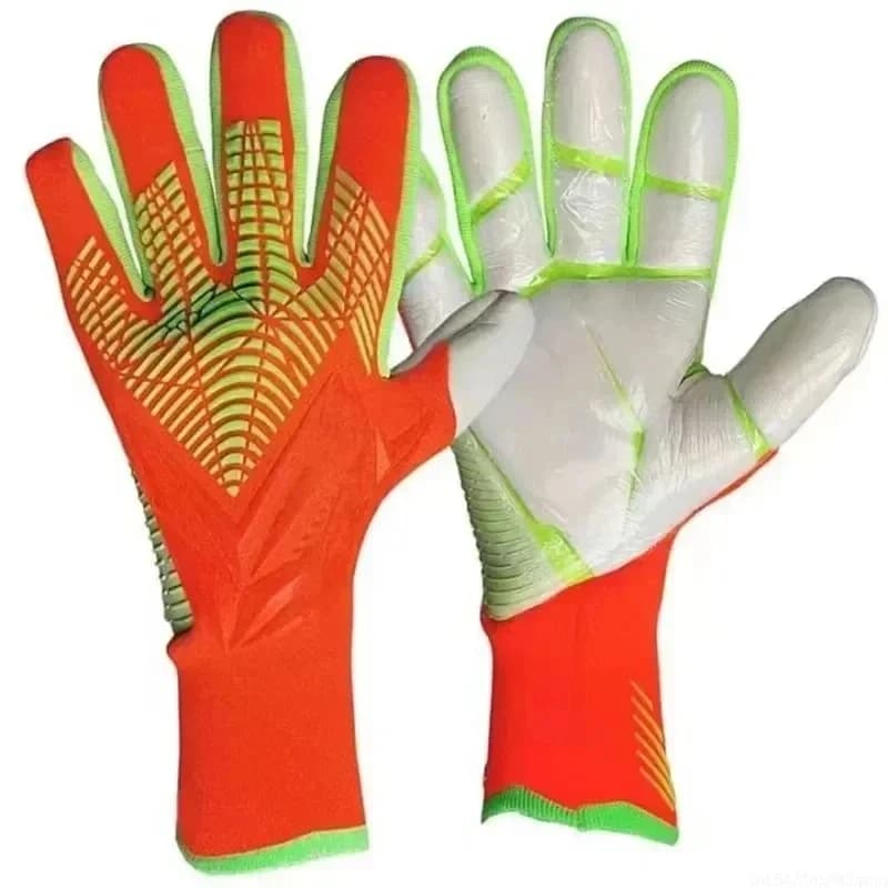 Guanti da portiere in lattice Guanti da portiere da allenamento per calcio traspiranti Guanti da portiere da portiere da calcio antiscivolo Bambini Giovani Adulti