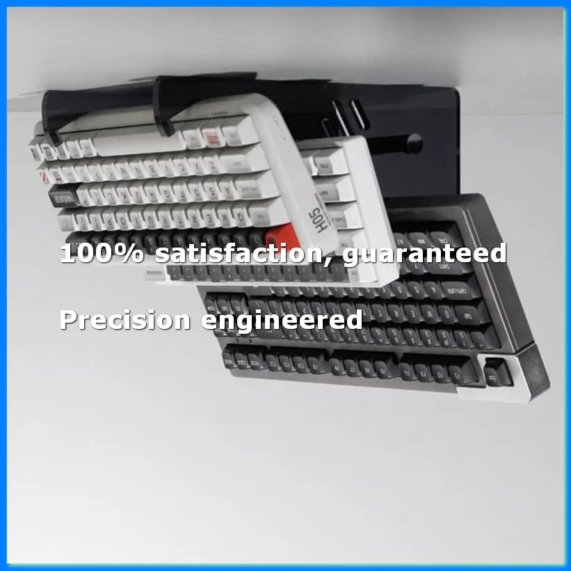 Supporti per Tastiere a 3 Livelli, Espositore per Tastiera Meccanica in Acrilico Nero, Supporto per Tastiera da Gaming - A69M