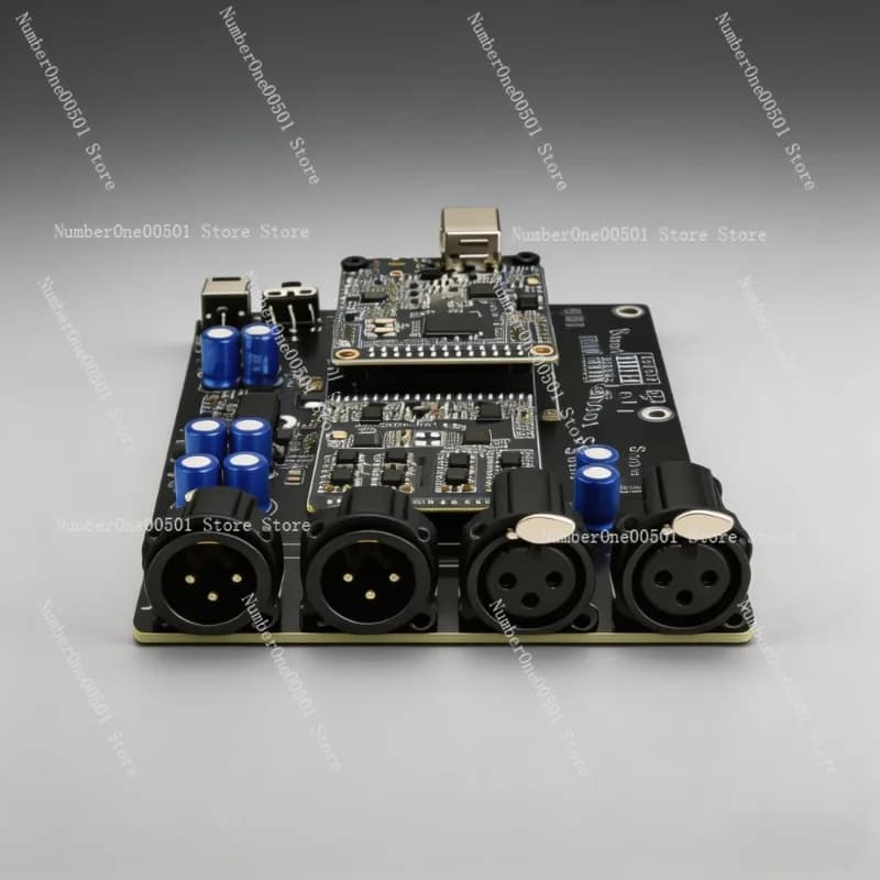 Scheda di acquisizione USB ASIO ES9018 ES9822 XMOS a 2 canali per registrazione, riproduzione e misurazione con indicatore, per studio audio HiFi professionale