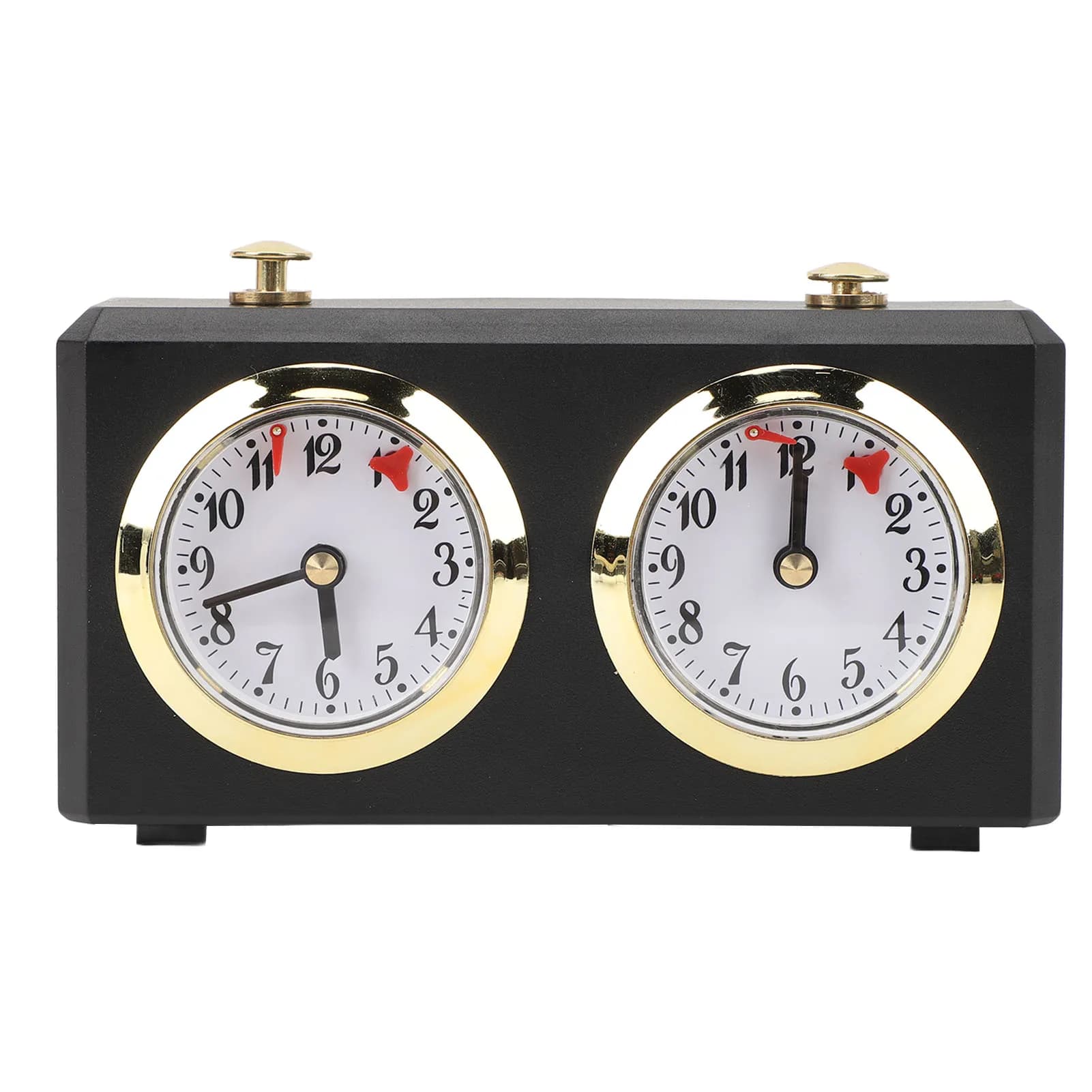 Orologio da scacchi analogico Riduce la pressione Carica vintage Grandi quadranti facili da leggere Orologio da scacchi meccanico professionale per giochi da tavolo